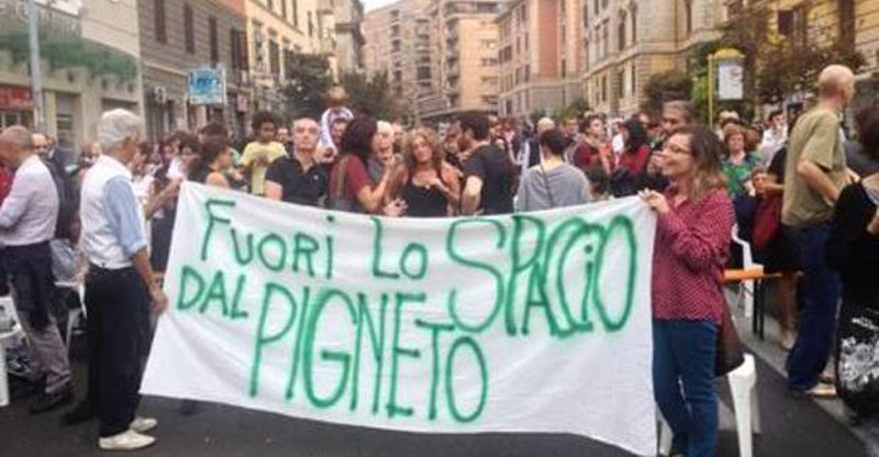 Roma, Cannabis Social Club: fuori lo spaccio dal pigneto!