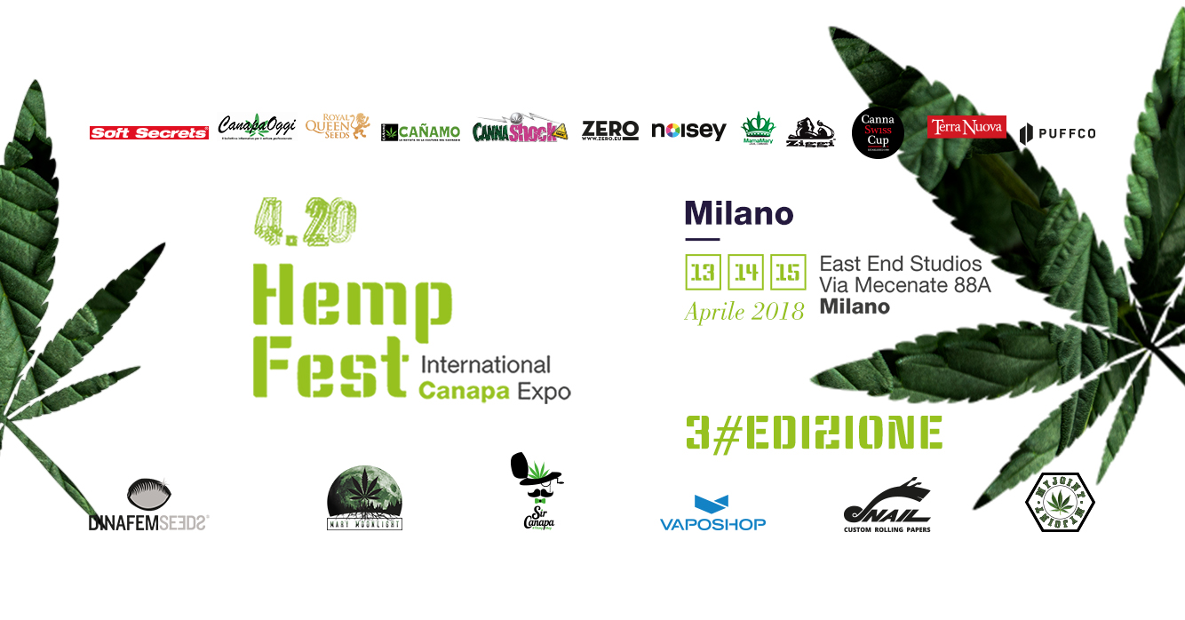 FreeWeed @ 4.20 Hemp Fest – Milano 2018 – 13, 14, 15 aprile